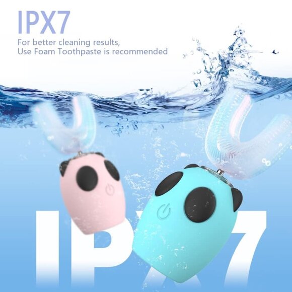 New Kids U Type Ultrasonic Electric Toothbrush 4 Gear Speed/Pink For 8-15 Years - Picture 5 of 7